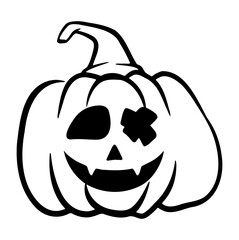 halloween pumpkins Jack O Lanterns faces. pumpkin icon. Scary Halloween pumpkin. 