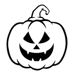 halloween pumpkins Jack O Lanterns faces. pumpkin icon. Scary Halloween pumpkin. 