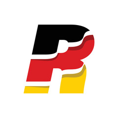 German Alphabet Flag R