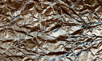 Scratched texture.Dust overlay. Silver Crushed foil.Weathered steel effect. Silver gray shiny glossy wrinkled aged distressed metallic film overlay.Foil with a shiny mint surface for the background.