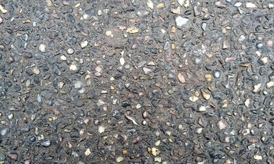 Abstract background with lot of various shape peeble stones. 