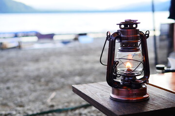lamp on the beach © NODA