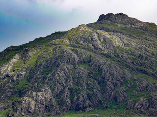 mountain landscape with sky in the lake district of england