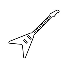 acoustic guitar vector icon. classic, instrument, musical, rock, sound, acoustic, string, play, electric, concert, song, musician, guitarist symbol for web and mobile app on white background.