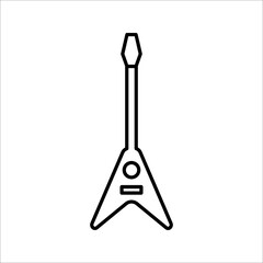 acoustic guitar vector icon. classic, instrument, musical, rock, sound, acoustic, string, play, electric, concert, song, musician, guitarist symbol for web and mobile app on white background.