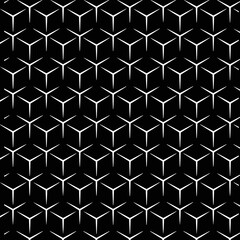 White figure and black background