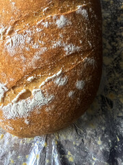 Freshly baked homemade bread is delicious and beautiful with a crispy crust