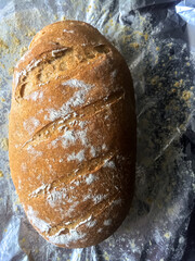 Freshly baked homemade bread is delicious and beautiful with a crispy crust