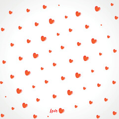 Background Pattern Love vector image