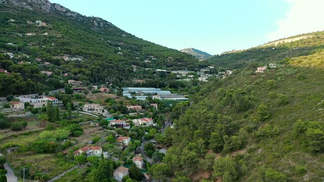 Panorama of Cote d'Azur summer Monaco, France 2021
