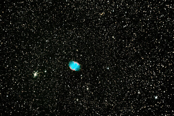 The Dumbbell Nebula (also known as Messier Object 27, M27, or NGC 6853) is a planetary nebula in...