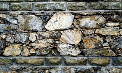 Fototapeta premium Abstract background with lot of various shape peeble stones. 