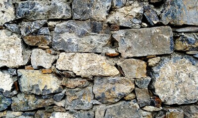 Abstract background with lot of various shape peeble stones. 
