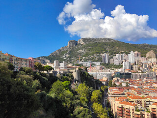 Fototapeta na wymiar The Principality of Monaco, Cote d'Azur, French Riviera.