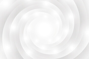 Abstract  white and gray color, modern design background with geometric round shape. Vector illustration.