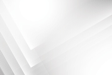 Obraz premium Abstract white and gray color, modern design background with geometric shape. Vector illustration. 