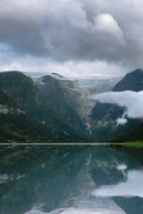 cloudy jostedalsbreen