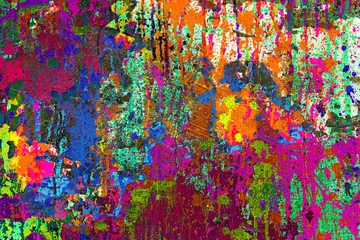 Gordijnen Colorful background with splashes © reznik_val