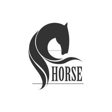 Horse symbol vector. Logo design element