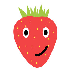 Obraz premium Strawberry emoticon