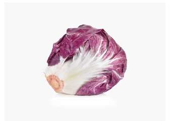 Obraz premium Radicchio rosso vegetable isolated on white background