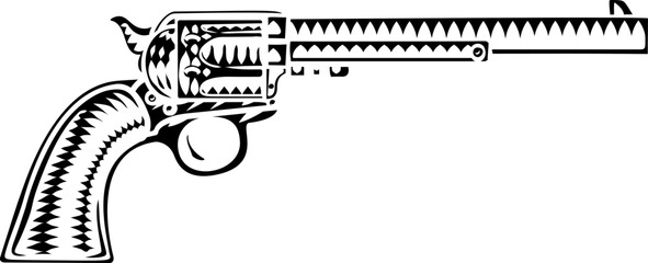 Cowboy Gun Western Pistol Old Vintage Revolver