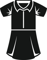 Naklejka premium College dress icon simple vector. Fashion shirt