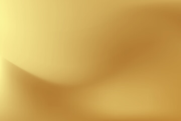 Gold abstract blurred gradient background. Vector illustration.