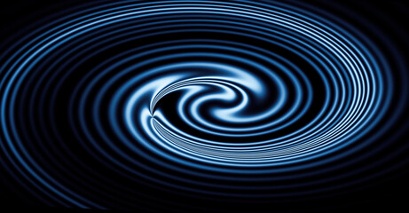 abstract blue spiral