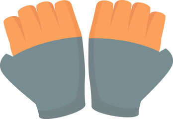 Obraz premium Short sport glove icon cartoon vector. Safety protection. Hand keeper