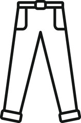 Kid pants icon outline vector. Student suit