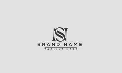 Logo design letter NS . Elegant modern. Vector template.