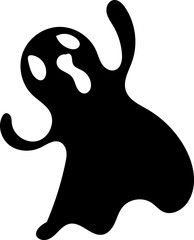 Happy Halloween Silhouette Vector Illustration Witch Devil Decoration