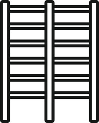 School gym icon outline vector. Sport playground