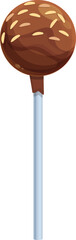 Candy chocolate icon cartoon vector. Cake pop. Sugar stick