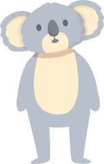 Shocked koala icon cartoon vector. Cute animal. Australian baby