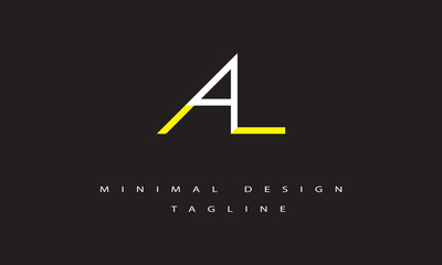 AL or LA logo design Vector Art Illustration