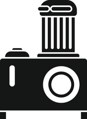 Electric generator icon simple vector. Power energy