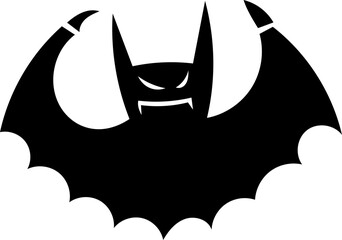 Happy Halloween Silhouette Vector Illustration Witch Devil Decoration