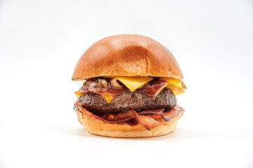 hamburger on a white background