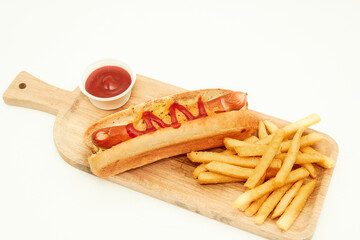 hamburger on a white background