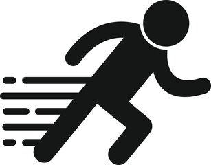 Run development icon simple vector. Eco united