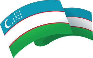 Uzbekistan map day icon cartoon vector. Independence flag. Asia country