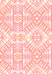 Mixed pattern  print design on light ground