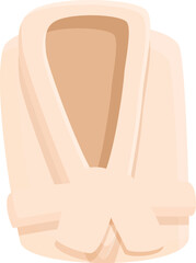 Cotton robe icon cartoon vector. Fabric bath. Home spa