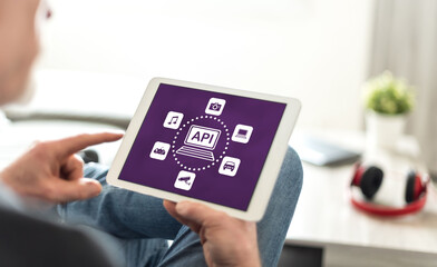 Api concept on a tablet
