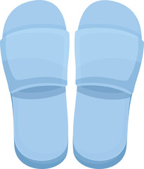 Spa slippers icon cartoon vector. Fabric bath. Towel fabric