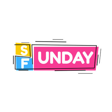 sunday funday vector design.vector illustration