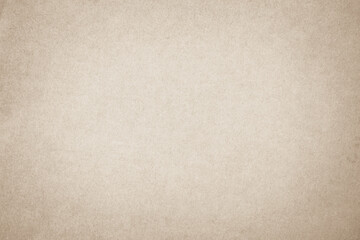Cream recycled kraft paper texture as background. Old paper texture cardboard.