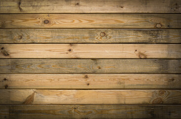 Wooden planks background wall. Textured rustic wood old paneling for walls, interiors and...